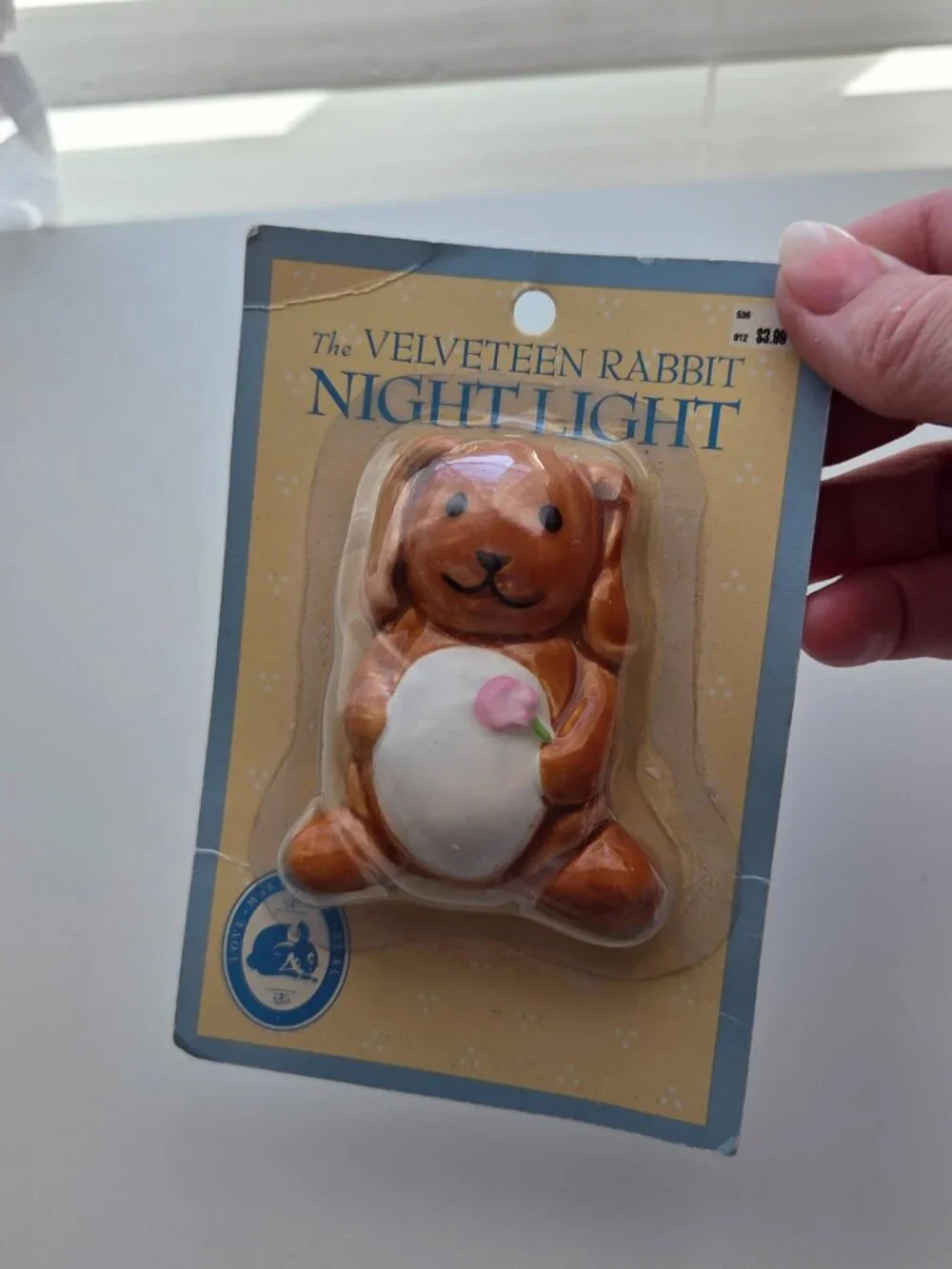 Velveteen Rabbit Night Light Vintage Rabbit Ears Production Sealed New Old Stock